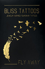 BlissTattoos - coffret Fly Away - tatouages éphémères